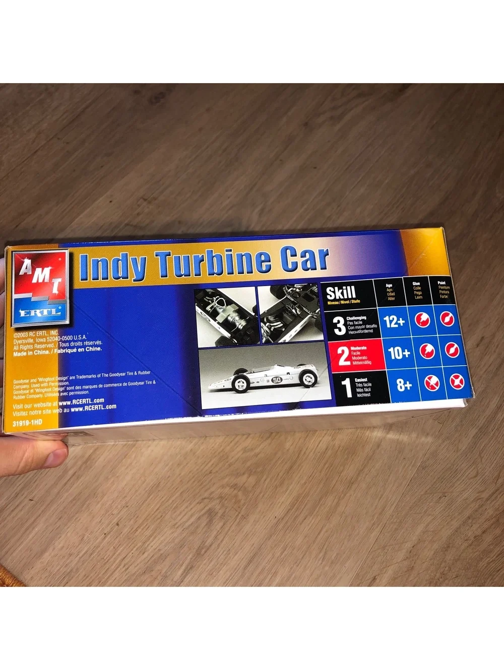 New in Box 003 INDY TURBINE CAR RACE 1/25 MODEL KIT AMT ERTL SEALED #31919